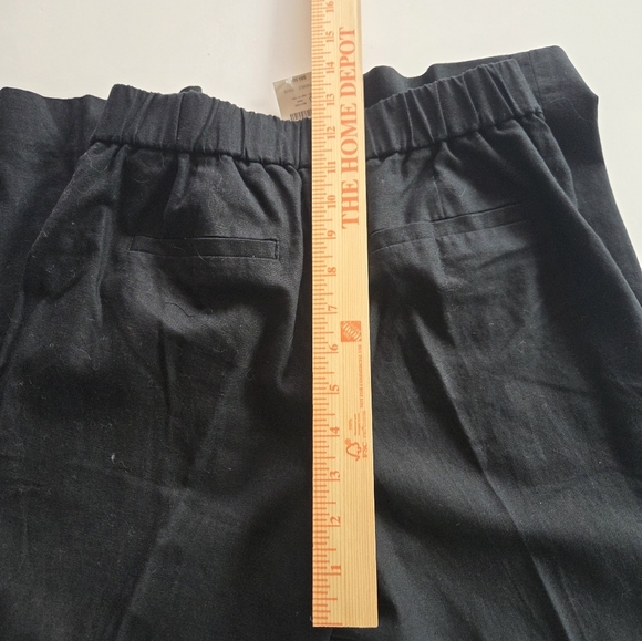J.Crew Black Linen Dress Pants 2P Petite Fit - Picture 3 of 8